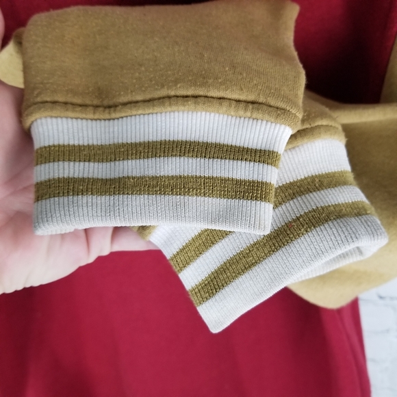 ETHIK | varsity style snap sweatshirt jacket - Picture 7 of 10